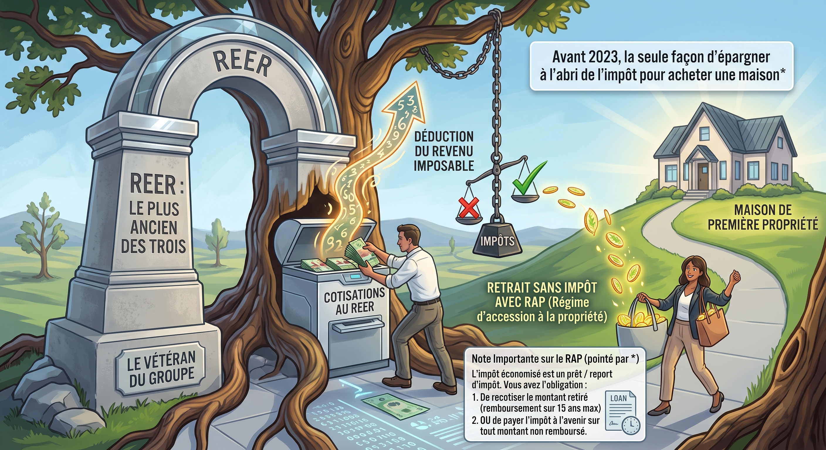Le REER  le plus ancien des trois